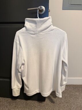 White Cowl Neck Women's Sweater